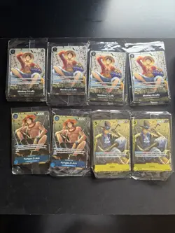 One Piece Tin Pack Set Vol.2 Luffy P-075, Ace P-074, Sabo P-073 Promo Sealed - Image 1
