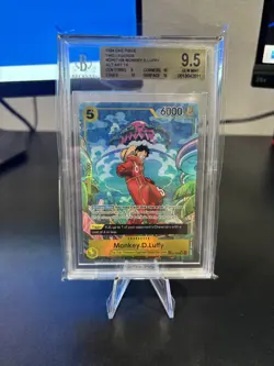 One Piece Monkey D Luffy Treasure Rare OP07-109 500 Years in the Future BGS 9.5 - Image 1