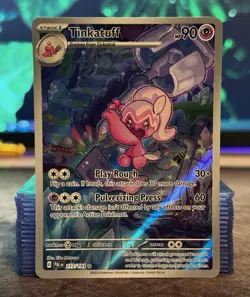 Tinkatuff 217/193 Holo Illustration Rare Paldea Evolved Pokemon Card - Image 1