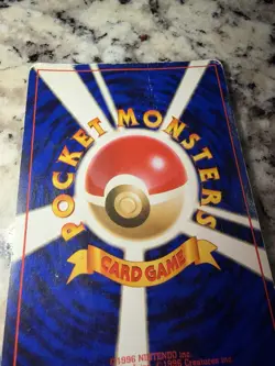 Real Japanese Charizard Pokemon Card No.006 Old Back Holo Has Wrinkles - Image 4