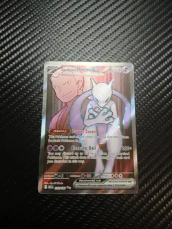 Team Rockets Mewtwo EX Holo Ultra Rare Card 213/182 Sv10: Destined Rivals - Image 2