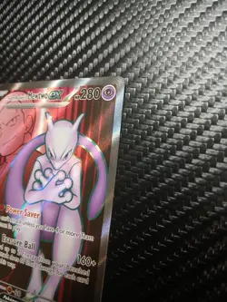 Team Rockets Mewtwo EX Holo Ultra Rare Card 213/182 Sv10: Destined Rivals - Image 4