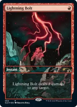 MTG English Lightning Bolt #84 NM Foil Secret Lair - Image 1