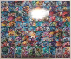 Lot of 100 Japanese Kamen Rider Battle: GANBA LEGENDS Normal & Rare Card Set - Image 1