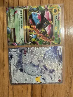 Reshiram 113/114 & Mega Venusaur EX 2/108 Pokemon Cards - Image 1