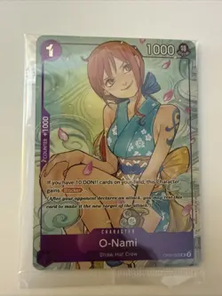 O-Nami OP05-062 SR Full Art Promo One Piece Illustration Box Vol. 1 Sealed NM - Image 1