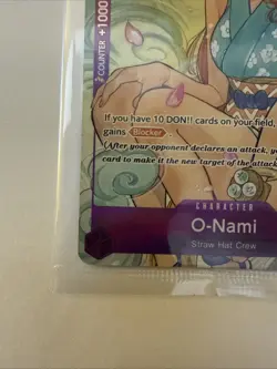 O-Nami OP05-062 SR Full Art Promo One Piece Illustration Box Vol. 1 Sealed NM - Image 2