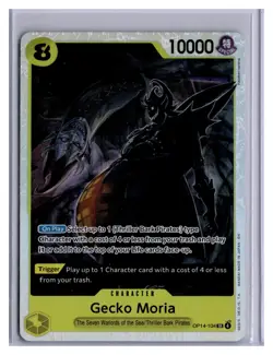 One Piece Gecko Moria OP-14-104 The Azure Sea's Seven Super Rare NM - Image 1