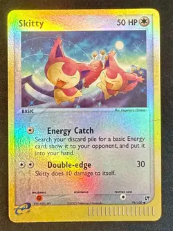 Skitty 79/100 2003 EX Sandstorm Pokemon Card TCG e-Series Reverse Holo Common Mp - Image 1