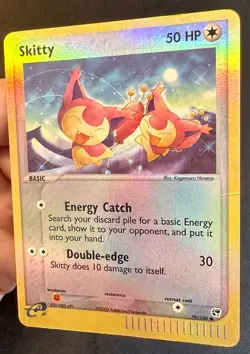 Skitty 79/100 2003 EX Sandstorm Pokemon Card TCG e-Series Reverse Holo Common Mp - Image 2