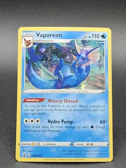 2020 Vaporeon COSMOS HOLO Black Star Promo card SWSH072 Pokemon SWSH NM - Image 1