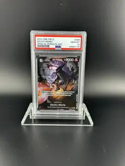 Gecko Moria PSA 10 GEM MT Alt Art SR One Piece Card Game English OP06-086 - Image 1
