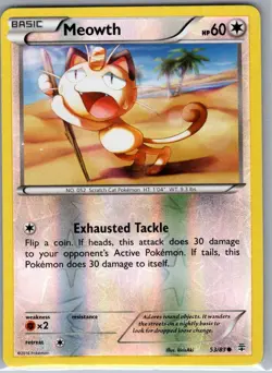 Meowth 53/83 Reverse Holo Generations - Pokemon Card - NM - Image 1