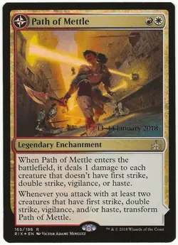 MTG Path of Mettle / Metzali, Tower of Triumph FOIL Rivals of Ixalan Rare NM - Image 1