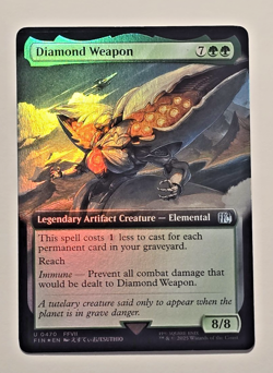 Magic The Gathering Final Fantasy Diamond Weapon Extended Art Foil - Image 1