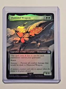 Magic The Gathering Final Fantasy Diamond Weapon Extended Art Foil - Image 3