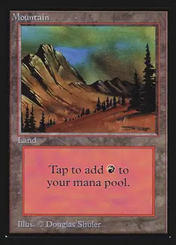Mountain (C Dark Red) Collectors Edition Int HEAVILY PLD - Image 1