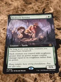 BEDROCK TORTOISE Magic MTG Lost Caverns of Ixalan Extended Art - Image 1