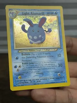 Light Azumarill 13/105 - Pokemon Neo Destiny - Holo Rare (2002) Yuka Morii LP/NM - Image 5