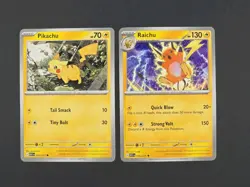 Pokemon Pikachu 055/217 Raichu 056/217 Ascended Heroes Non Holo Lot 2 - Image 1