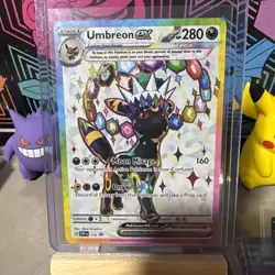 FLAWLESS Pokemon Umbreon EX #176 Black Star Promo-Prismatic Evolutions-MINT A - Image 2
