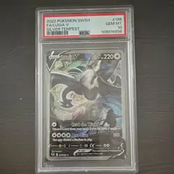 Pokemon Lugia V Full Art Holo Ultra Rare 186/195 Silver Tempest PSA 10 2022 - Image 1