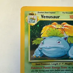 Venasaur VINTAGE Base Set 2 Holo SWIRL MP/HP Condition Pokemon TCG - Image 5