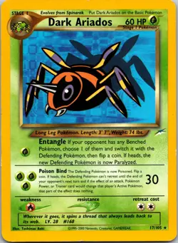 Dark Ariados Rare Neo Destiny 017/105 MP Pokemon TCG - Image 1