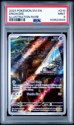 2023 POKEMON SVI EN-SCARLET & VIOLET ILLUSTRATION RARE #210 DROWZEE PSA 9 - Image 1