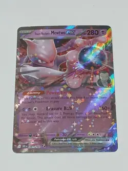 Pokemon TCG Team Rocket’s Mewtwo ex 81/182 Destined Rivals Double Rare *NM* - Image 1
