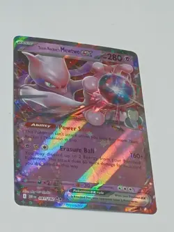 Pokemon TCG Team Rocket’s Mewtwo ex 81/182 Destined Rivals Double Rare *NM* - Image 2
