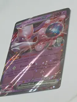 Pokemon TCG Team Rocket’s Mewtwo ex 81/182 Destined Rivals Double Rare *NM* - Image 3