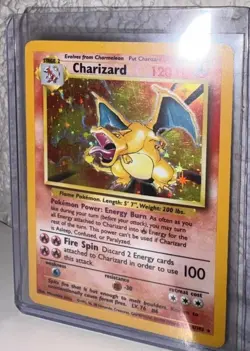1999 Pokemon Charizard Holo Base Set #4 - Image 3