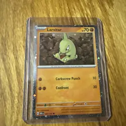 Pokemon Obsidian Flames 105/197 Larvitar Cosmos Holo EXCLUSIVE - Image 1