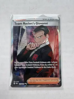 Team Rocket’s Giovanni 225/182 NM – Full Art Holo – 2025 Pokemon Destined Rivals - Image 1