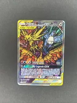 Pokemon TCG Moltres Zapdos and Articuno Gx “Legendary Birds” Tag Team Sm210 - Image 1