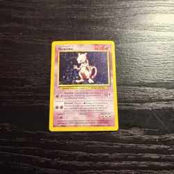 Mewtu Mewtwo Holo 10/102, 1st Edition German Base Set, 1999 WOTC Pokemon, LP/NM - Image 2