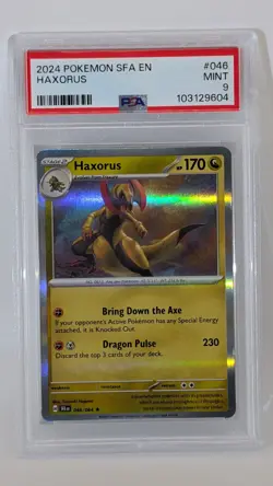 2024 Pokemon SFA-EN Shrouded Fable -S&V Haxorus #046/064 PSA 9 MINT! - Image 1