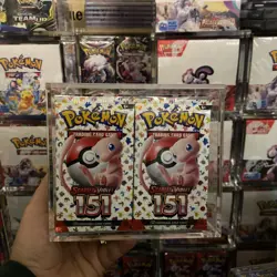 Pokemon 151 Booster Pack Lot – 36x Sealed Booster Packs Includes Display Case - Image 1