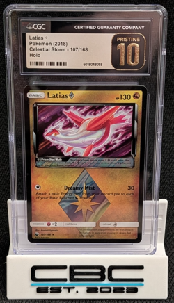 2018 Pokemon Celestial Storm Latias Prism Star 107/168 CGC 10 Pristine - Image 1