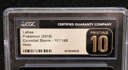 2018 Pokemon Celestial Storm Latias Prism Star 107/168 CGC 10 Pristine - Image 3
