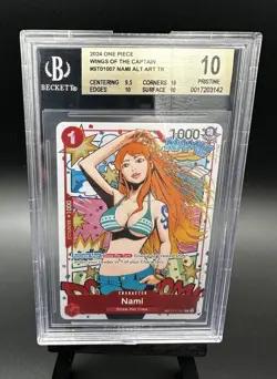 Nami Treasure Rare ST01-007 OP-06 One Piece Wings of the Captain BGS 10 - Image 1
