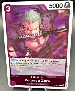 Roronoa Zoro OP09-076 Rare Foil PRB02 -The Best Vol 2 One Piece TCG CCG English - Image 1