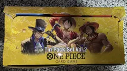 New One Piece Card Game Tin Pack Set Vol.2 [TS-02] Display 12x Tins English Op13 - Image 2