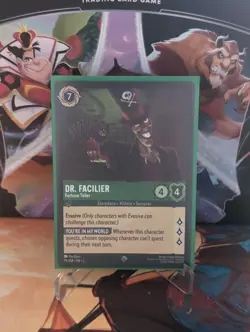 Dr. Facilier Rise of the Floodborn 79/204 Lorcana TCG Card NM/M Regular - Image 1