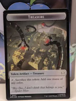 FOIL - MTG Token - Human Citizen / Treasure (4/314) Marvel's Spider-Man - NM - Image 1