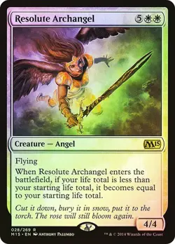 MTG - Resolute Archangel - Foil - M15 - Magic the Gathering - Image 1