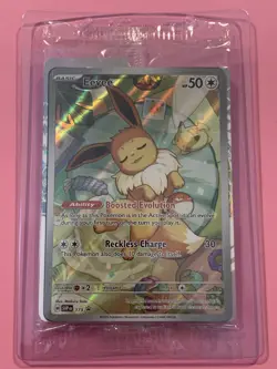 Pokemon TCG Eevee SVPEN 173 Holo Promo Prismatic Evolutions Sealed w/ Sleeves - Image 1