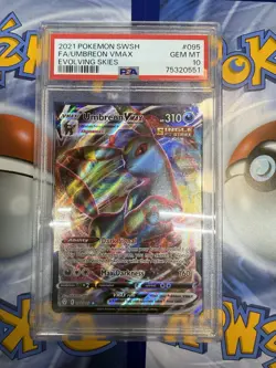 Pokemon Umbreon VMAX Ultra Rare Holo 095/203 Evolving Skies PSA 10 - Image 1