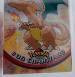 Charizard Rainbow Foil #6 1999 Topps Pokemon TV PSA 6 - Image 4